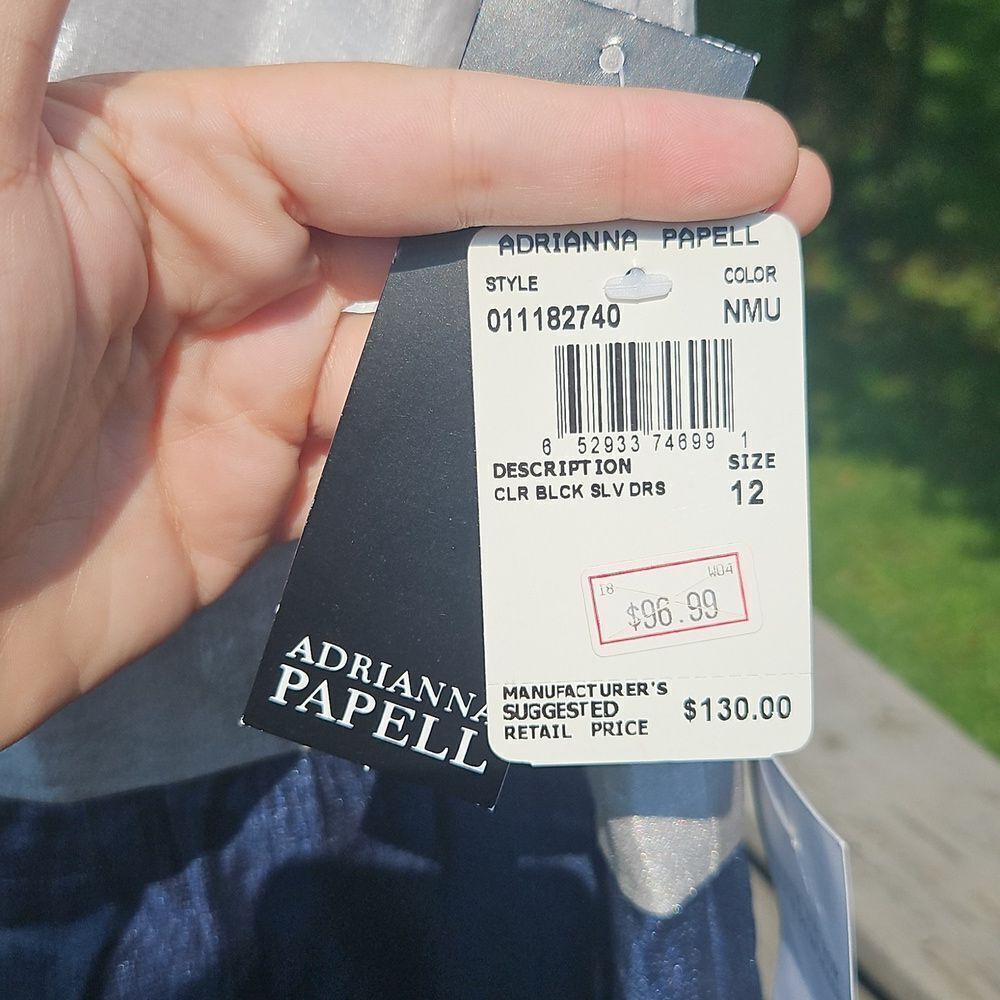 Adrianna Papell NWT Tricolor dress - Size 12 - Picture 3 of 9